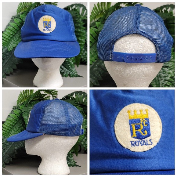 Vtg Kansas City Royals Trucker Hat Patch - Picture 1 of 11
